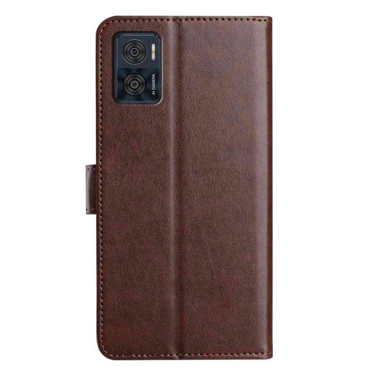 For Motorola Moto E22 Lambskin 8-card Slot Leather Phone Case