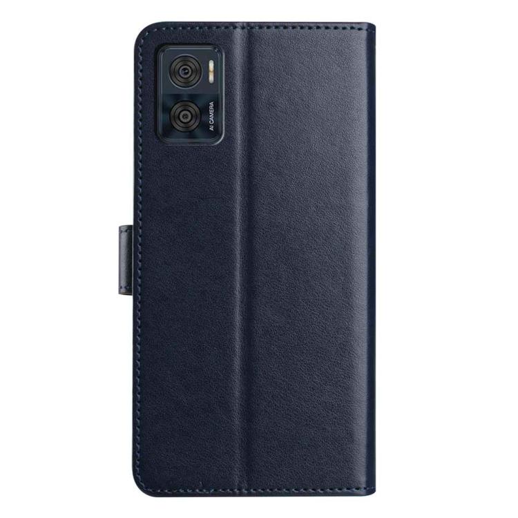 For Motorola Moto E22 Lambskin 8-card Slot Leather Phone Case