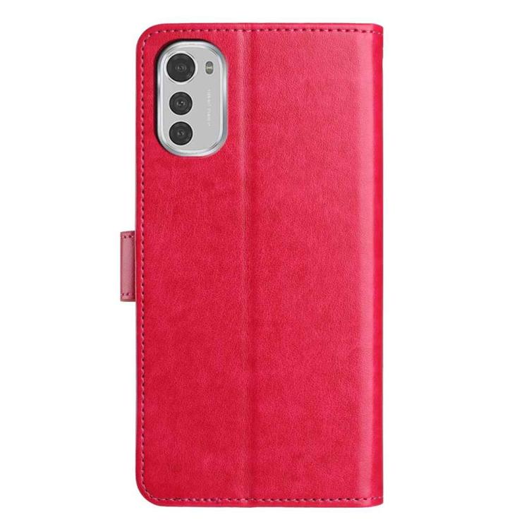 For Motorola Moto E32 Lambskin 8-card Slot Leather Phone Case