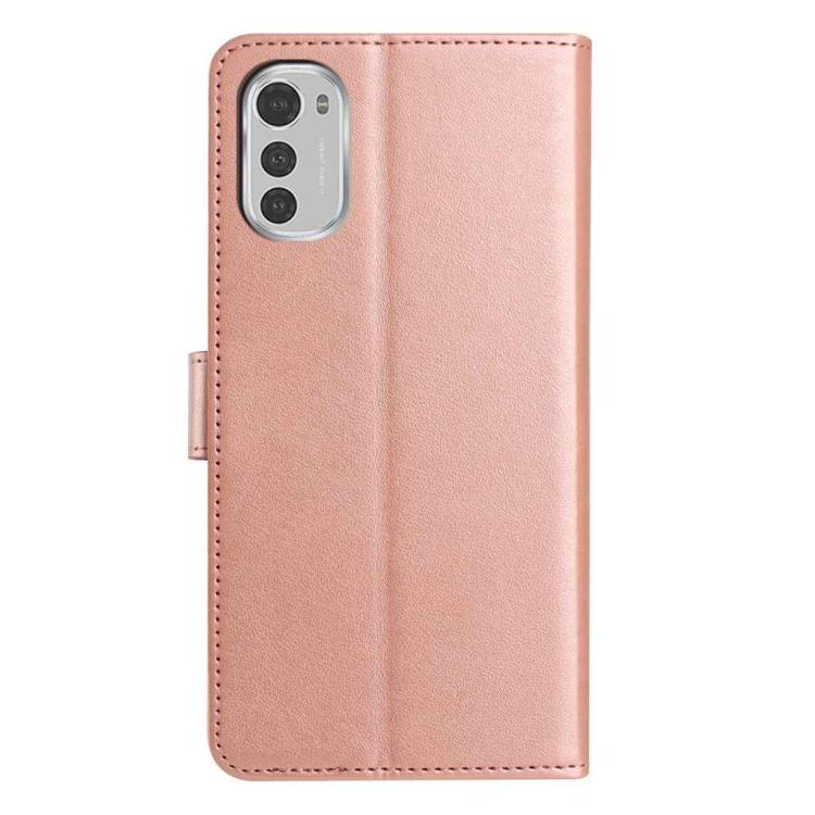 For Motorola Moto E32 Lambskin 8-card Slot Leather Phone Case