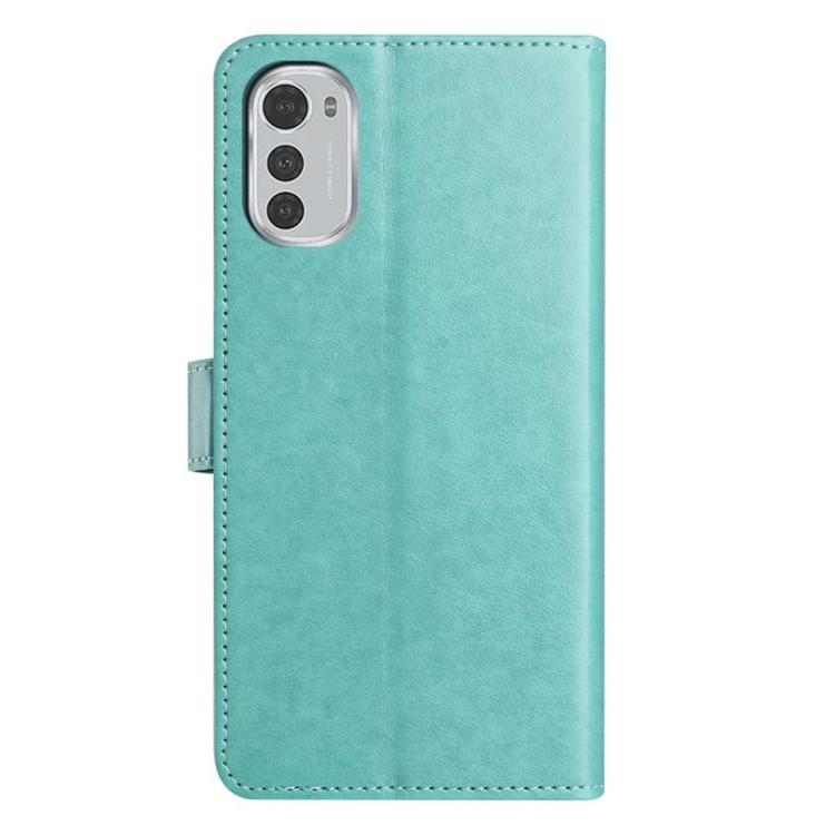 For Motorola Moto E32 Lambskin 8-card Slot Leather Phone Case