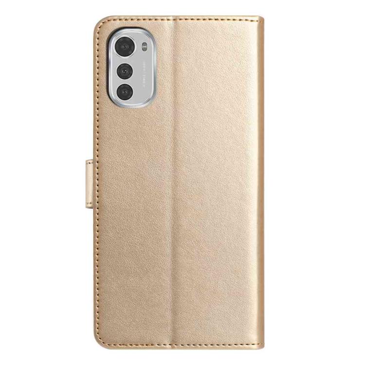 For Motorola Moto E32 Lambskin 8-card Slot Leather Phone Case