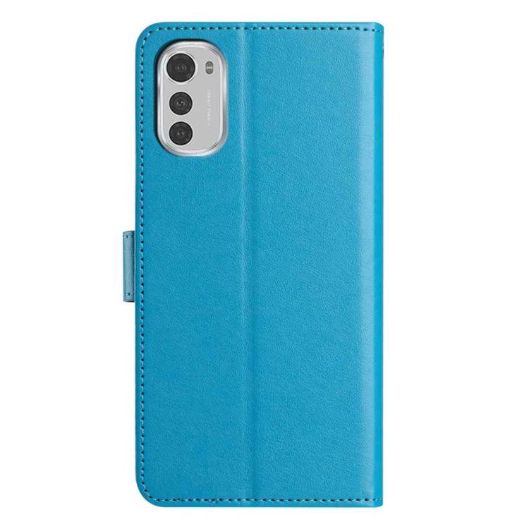 For Motorola Moto E32 Lambskin 8-card Slot Leather Phone Case