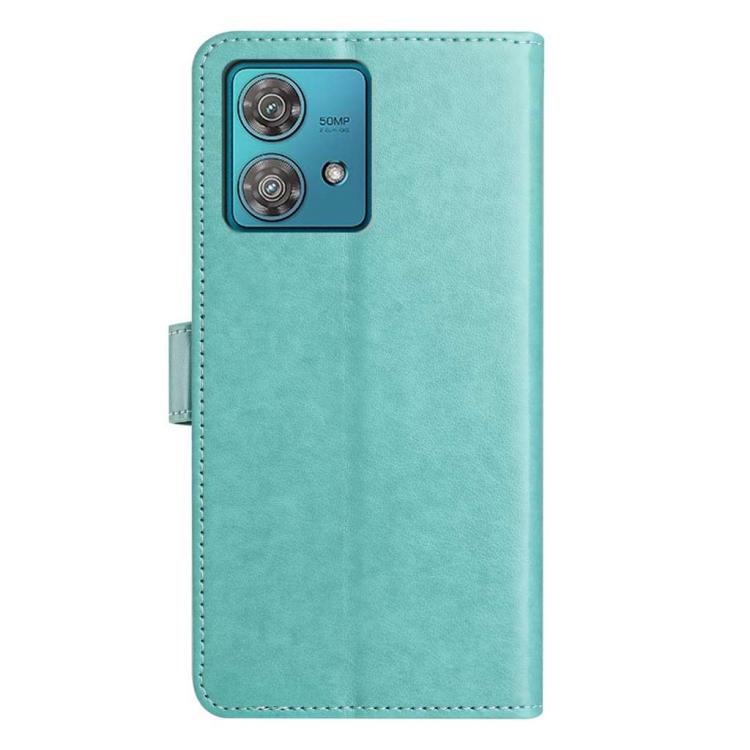 For Motorola Edge 40 Neo Lambskin 8-card Slot Leather Phone Case