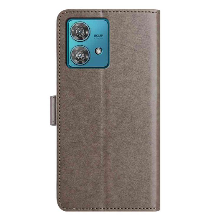 For Motorola Edge 40 Neo Lambskin 8-card Slot Leather Phone Case
