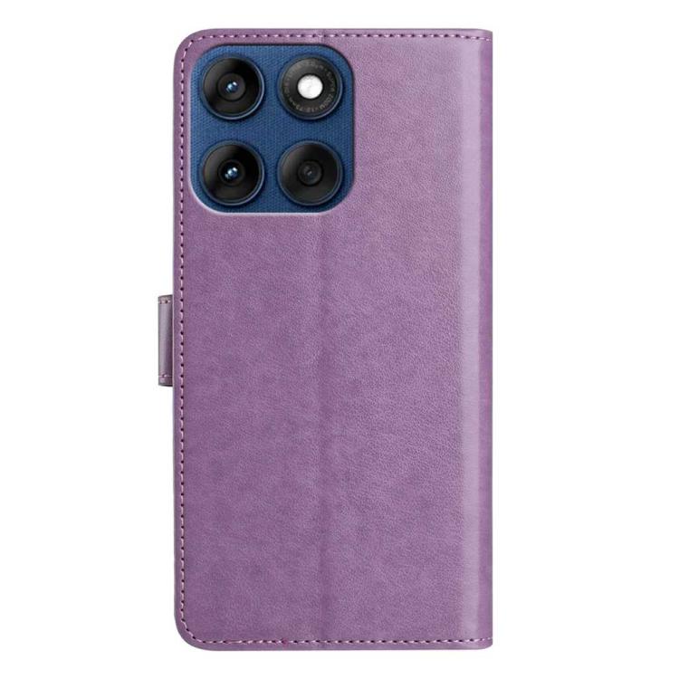 For Motorola Edge 60 Fusion Lambskin 8-card Slot Leather Phone Case
