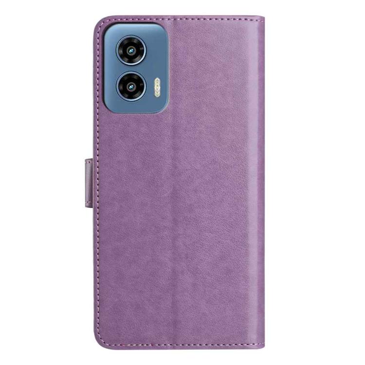 For Motorola Moto G 5G 2024 Lambskin 8-card Slot Leather Phone Case
