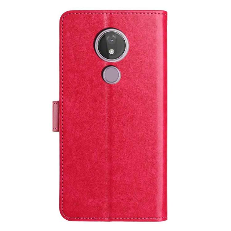 For Motorola Moto G7 Power Lambskin 8-card Slot Leather Phone Case