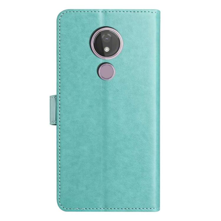 For Motorola Moto G7 Power Lambskin 8-card Slot Leather Phone Case