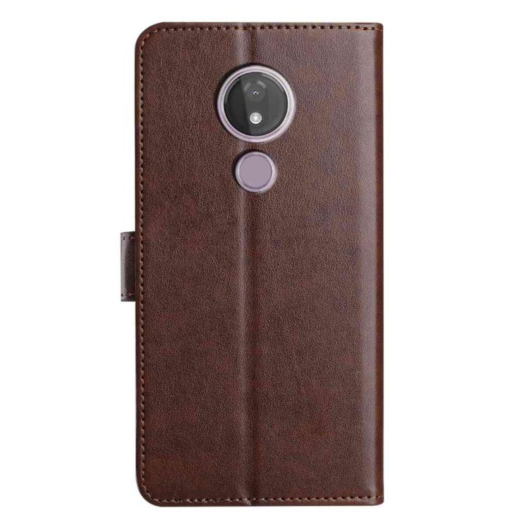 For Motorola Moto G7 Power Lambskin 8-card Slot Leather Phone Case