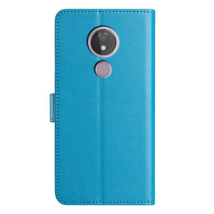 For Motorola Moto G7 Power Lambskin 8-card Slot Leather Phone Case