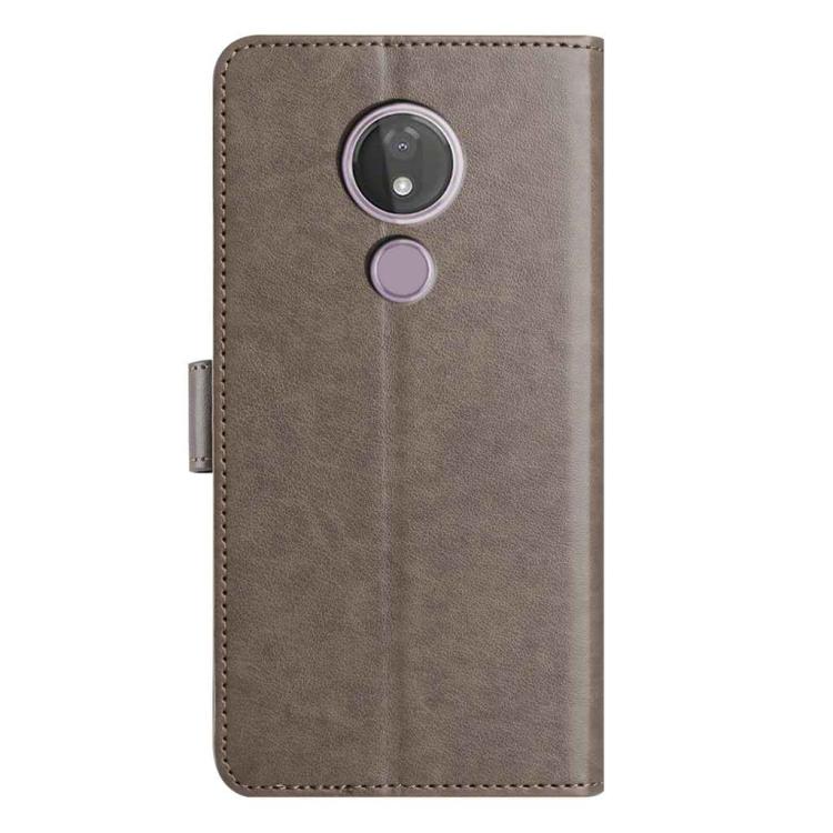 For Motorola Moto G7 Power Lambskin 8-card Slot Leather Phone Case