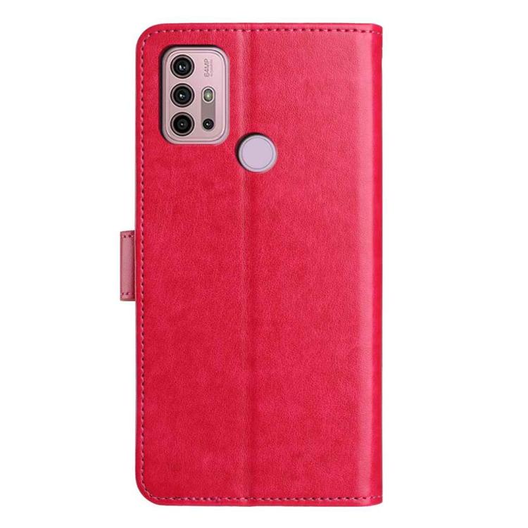 For Motorola Moto G10 / G30 / G20 Lambskin 8-card Slot Leather Phone Case