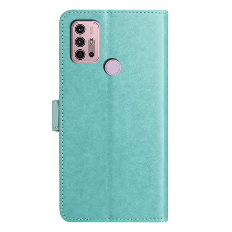 For Motorola Moto G10 / G30 / G20 Lambskin 8-card Slot Leather Phone Case