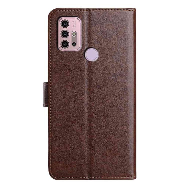 For Motorola Moto G10 / G30 / G20 Lambskin 8-card Slot Leather Phone Case