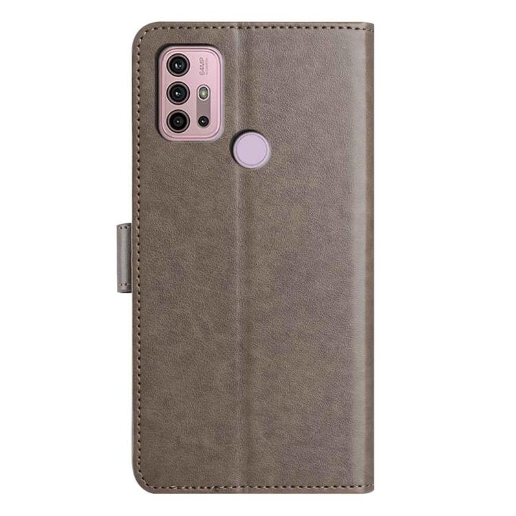 For Motorola Moto G10 / G30 / G20 Lambskin 8-card Slot Leather Phone Case