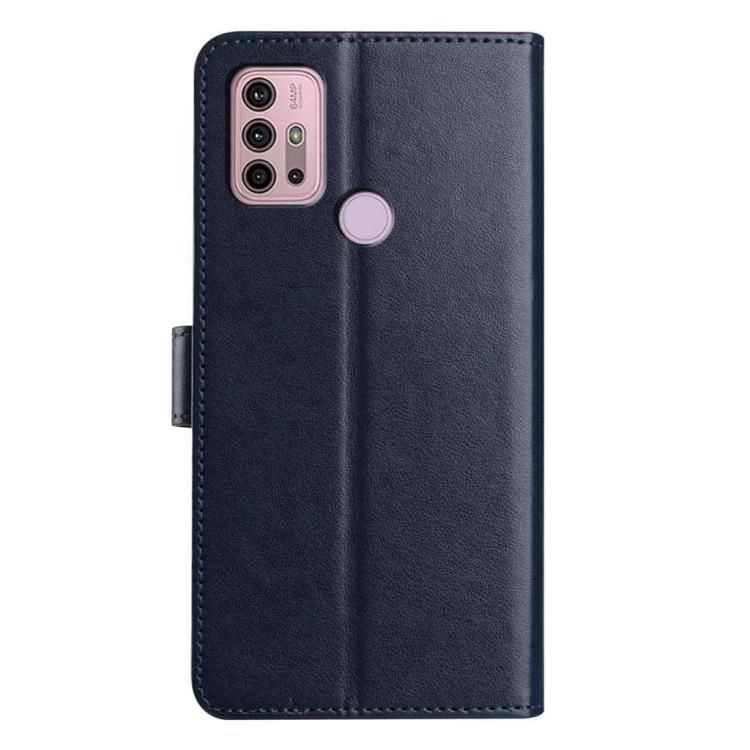 For Motorola Moto G10 / G30 / G20 Lambskin 8-card Slot Leather Phone Case