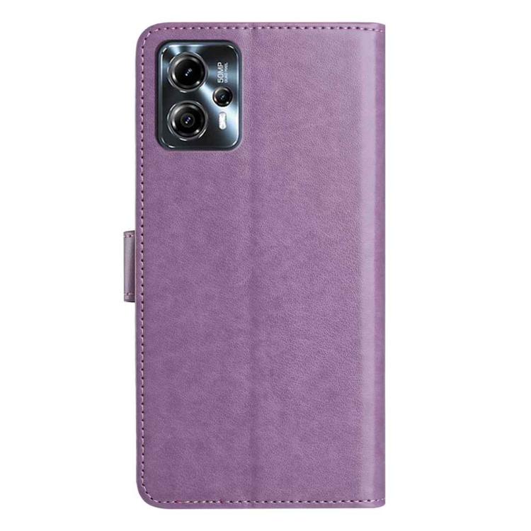 For Motorola Moto G13 Lambskin 8-card Slot Leather Phone Case