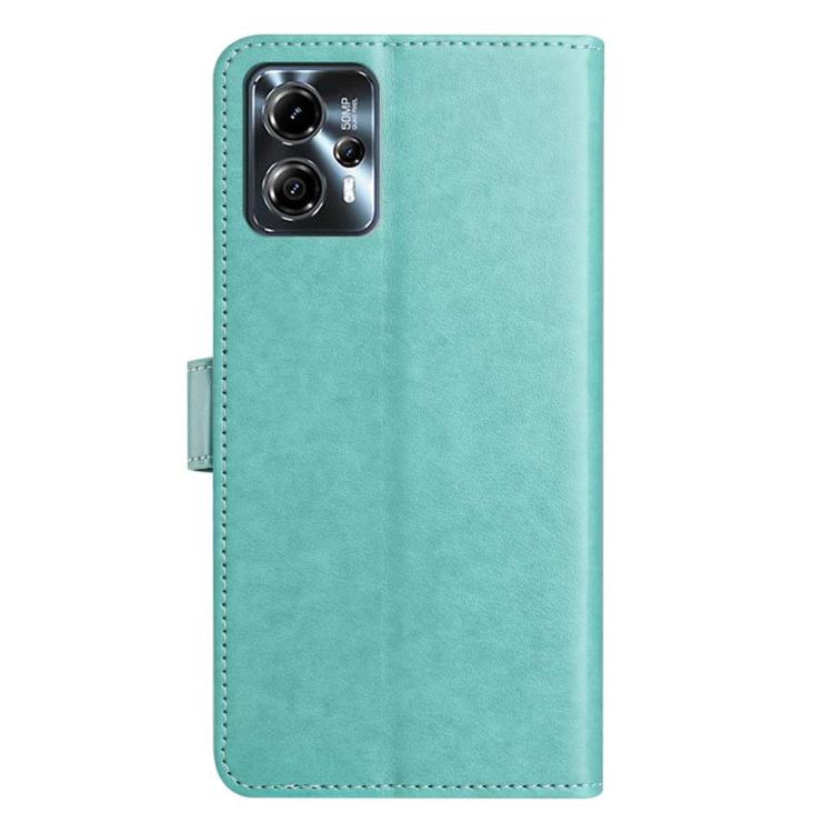 For Motorola Moto G13 Lambskin 8-card Slot Leather Phone Case
