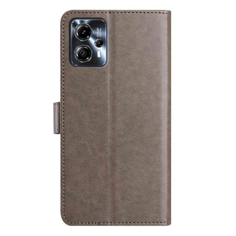 For Motorola Moto G13 Lambskin 8-card Slot Leather Phone Case