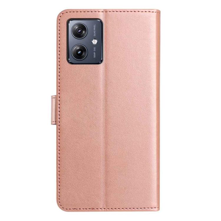 For Motorola Moto G14 4G Lambskin 8-card Slot Leather Phone Case