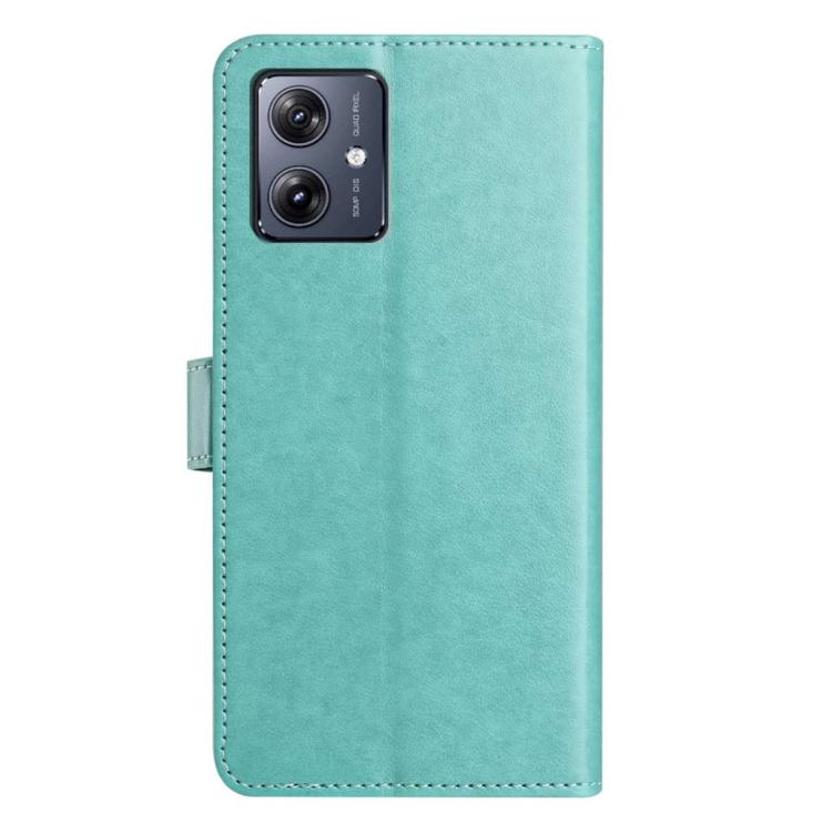 For Motorola Moto G14 4G Lambskin 8-card Slot Leather Phone Case