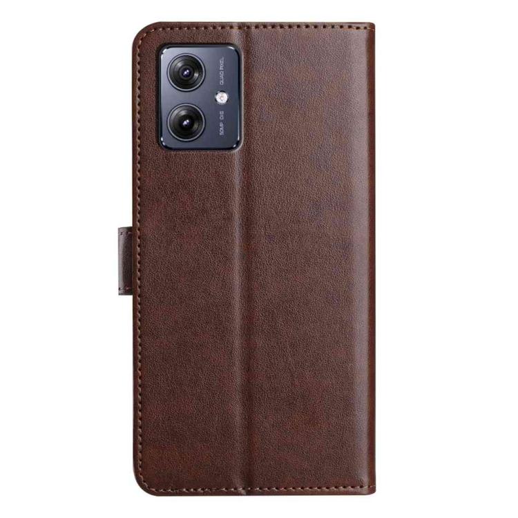 For Motorola Moto G14 4G Lambskin 8-card Slot Leather Phone Case