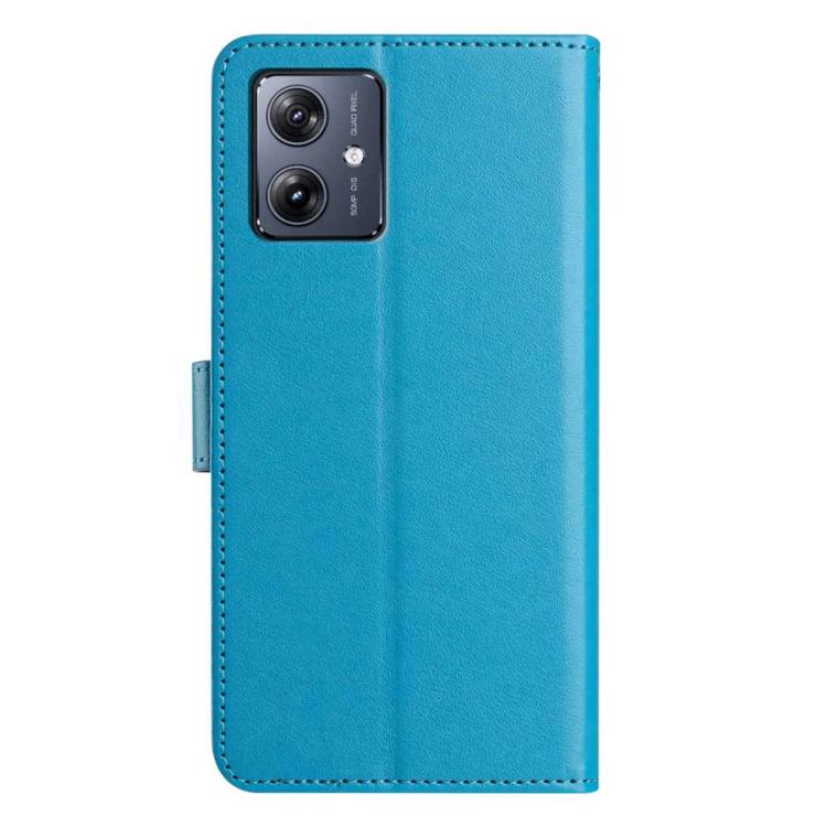 For Motorola Moto G14 4G Lambskin 8-card Slot Leather Phone Case