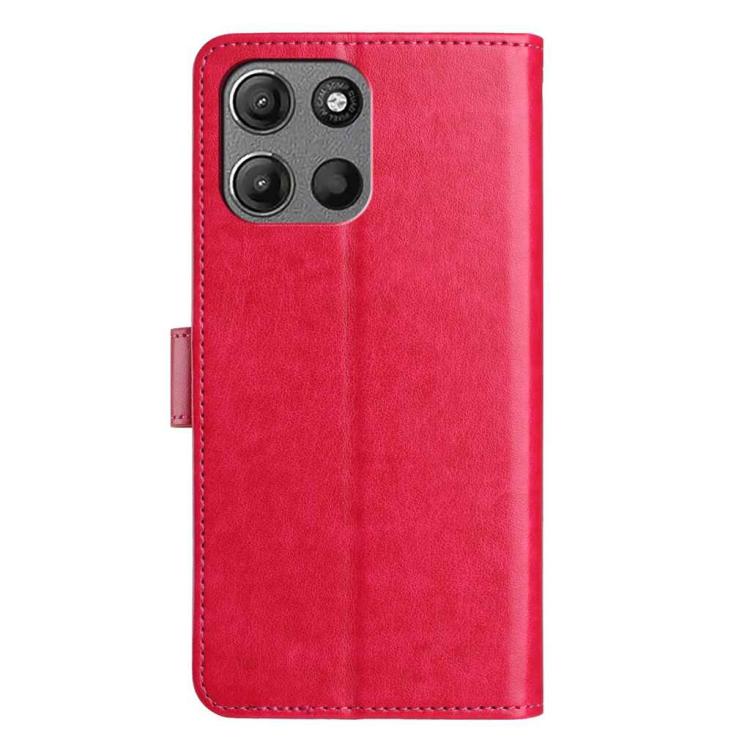 For Motorola Moto G15 Lambskin 8-card Slot Leather Phone Case