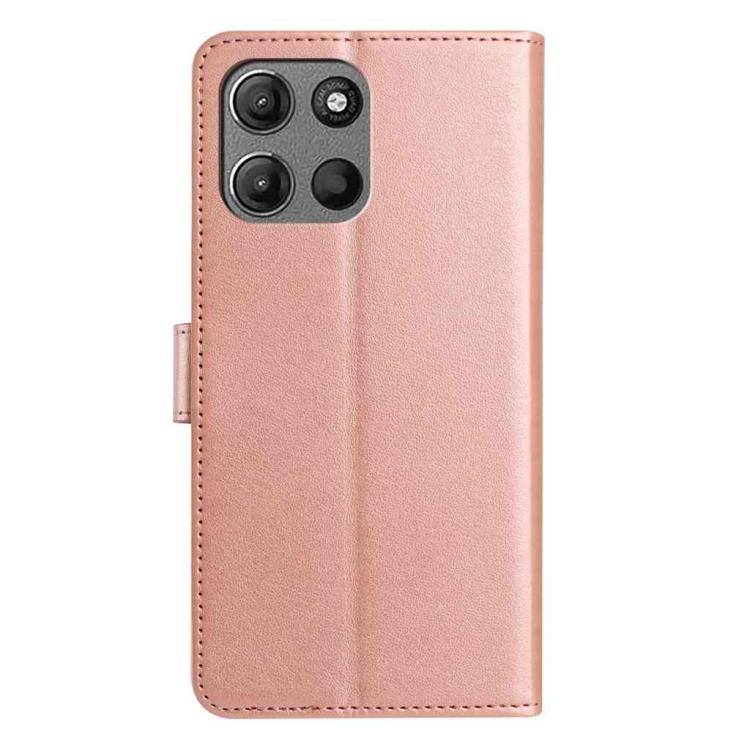 For Motorola Moto G15 Lambskin 8-card Slot Leather Phone Case
