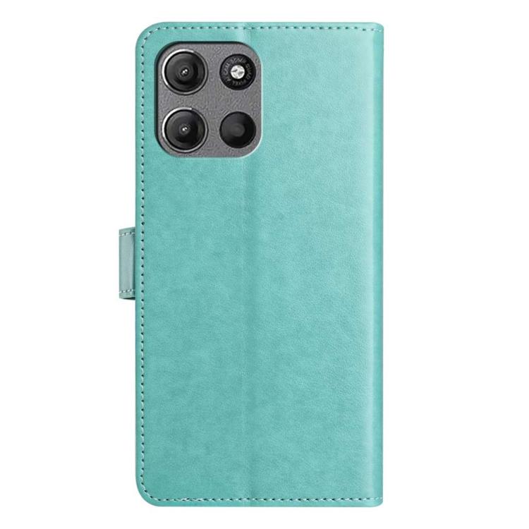 For Motorola Moto G15 Lambskin 8-card Slot Leather Phone Case