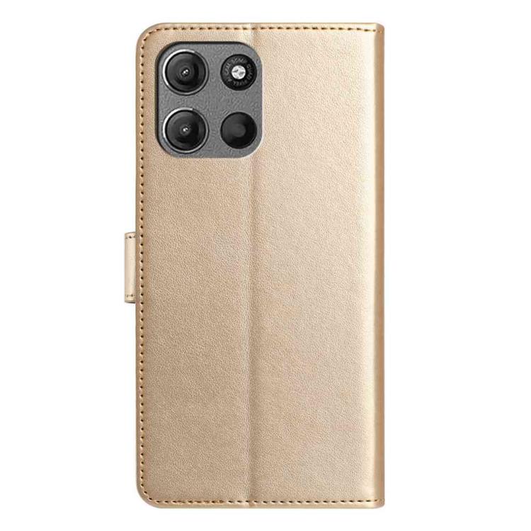 For Motorola Moto G15 Lambskin 8-card Slot Leather Phone Case