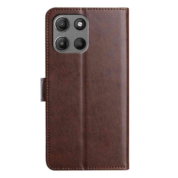For Motorola Moto G15 Lambskin 8-card Slot Leather Phone Case