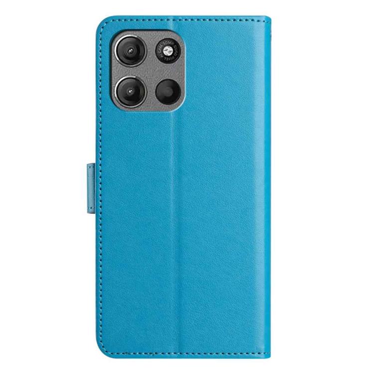 For Motorola Moto G15 Lambskin 8-card Slot Leather Phone Case