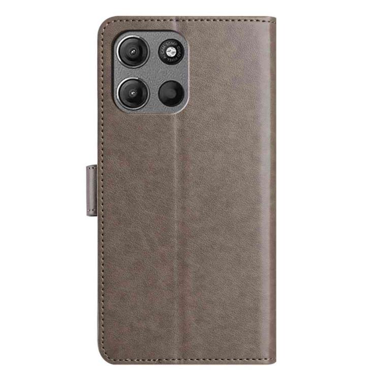 For Motorola Moto G15 Lambskin 8-card Slot Leather Phone Case