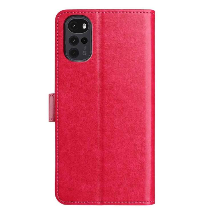 For Motorola Moto G22 Lambskin 8-card Slot Leather Phone Case