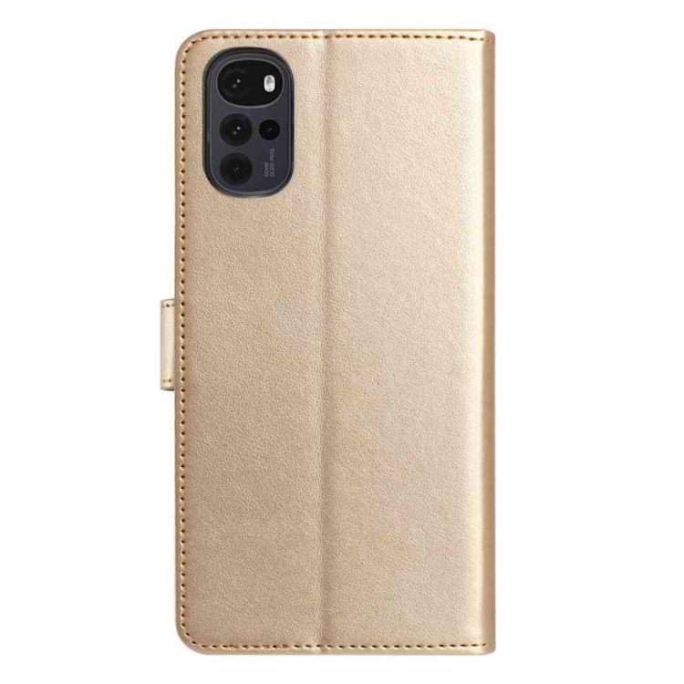 For Motorola Moto G22 Lambskin 8-card Slot Leather Phone Case