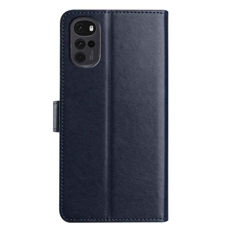 For Motorola Moto G22 Lambskin 8-card Slot Leather Phone Case