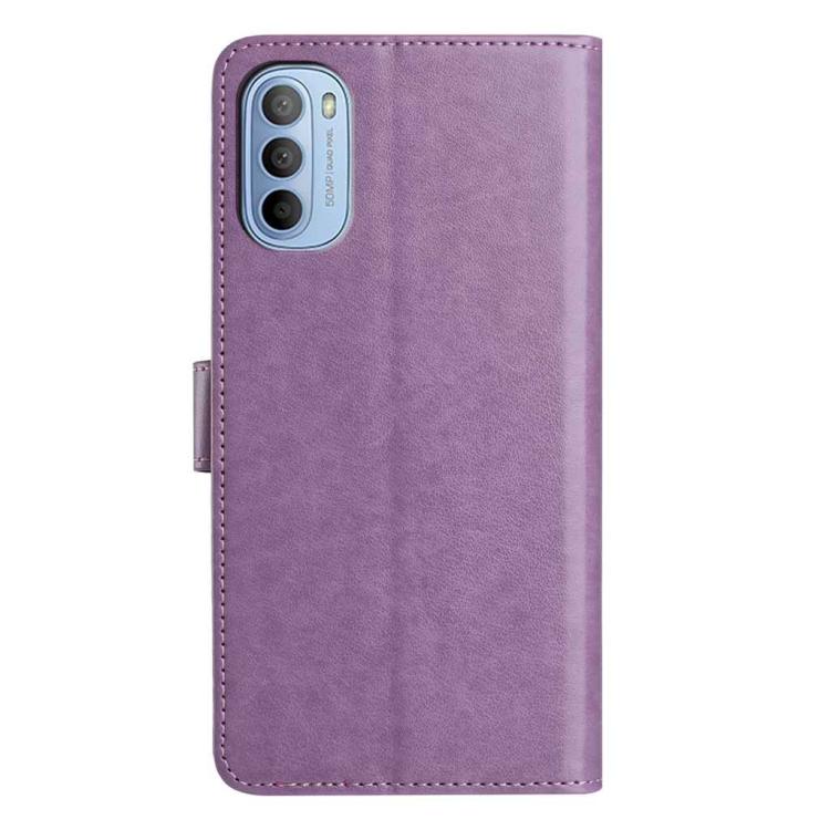 For Motorola Moto G31 / G41 Lambskin 8-card Slot Leather Phone Case