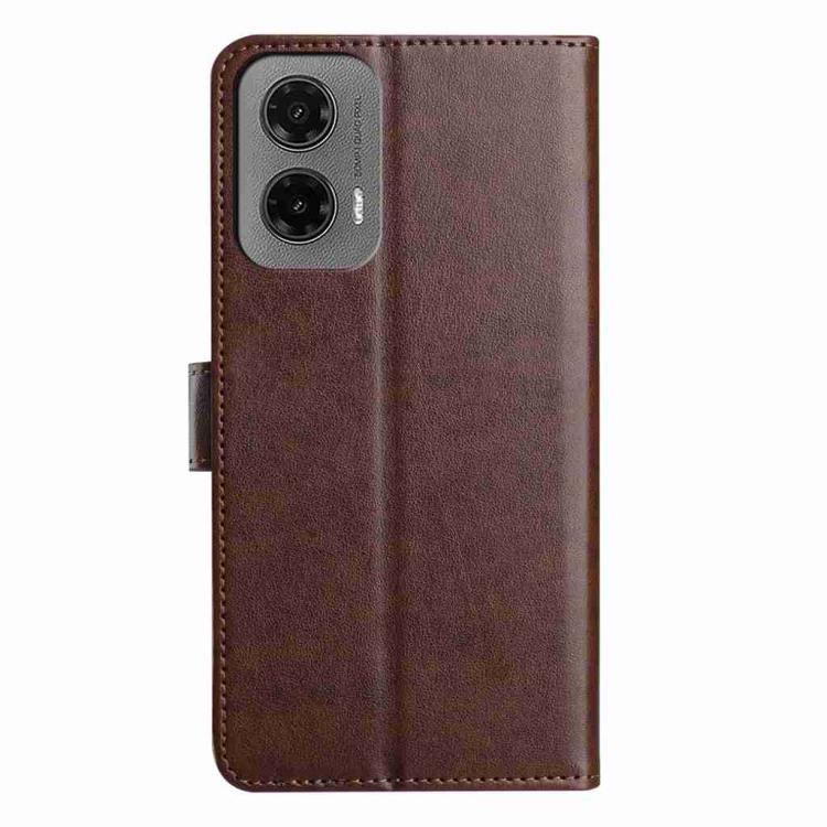 For Motorola Moto G35 Lambskin 8-card Slot Leather Phone Case