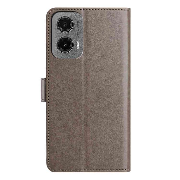 For Motorola Moto G35 Lambskin 8-card Slot Leather Phone Case