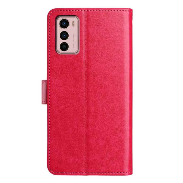 For Motorola Moto G42 Lambskin 8-card Slot Leather Phone Case