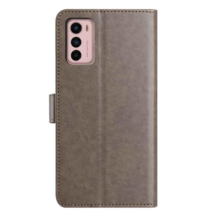 For Motorola Moto G42 Lambskin 8-card Slot Leather Phone Case