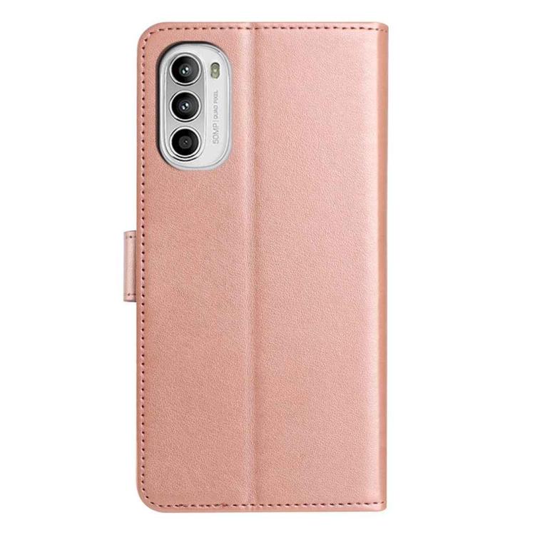 For Motorola Moto G52 Lambskin 8-card Slot Leather Phone Case