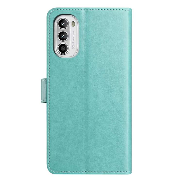 For Motorola Moto G52 Lambskin 8-card Slot Leather Phone Case