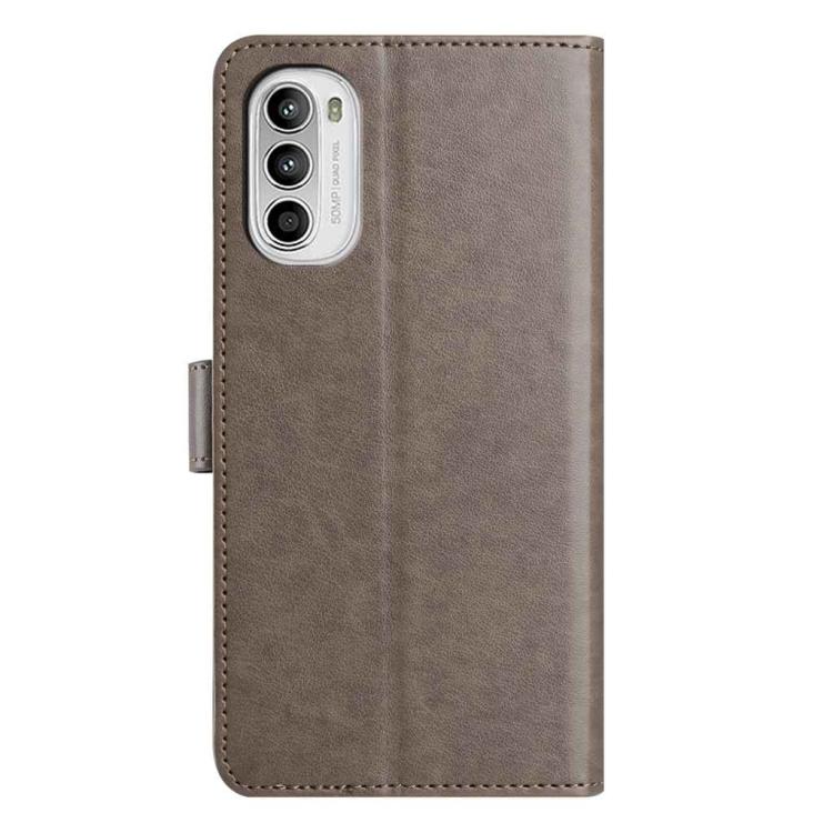 For Motorola Moto G52 Lambskin 8-card Slot Leather Phone Case