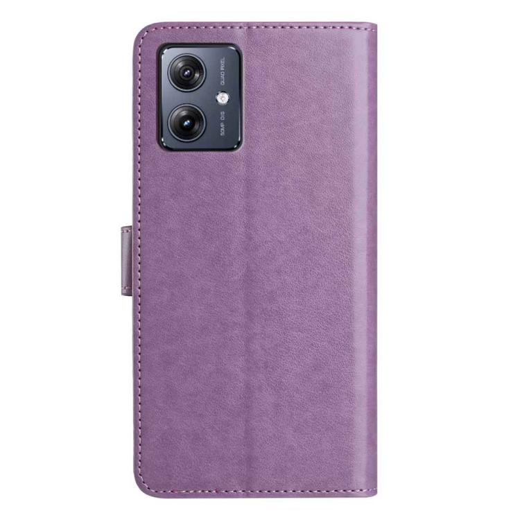 For Motorola Moto G54 5G Lambskin 8-card Slot Leather Phone Case