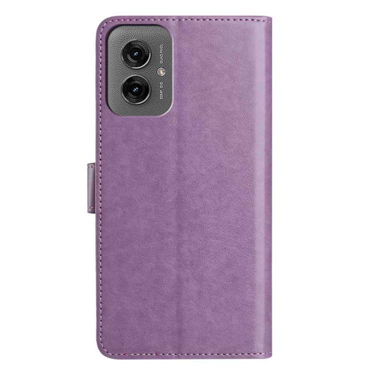 For Motorola Moto G55 Lambskin 8-card Slot Leather Phone Case