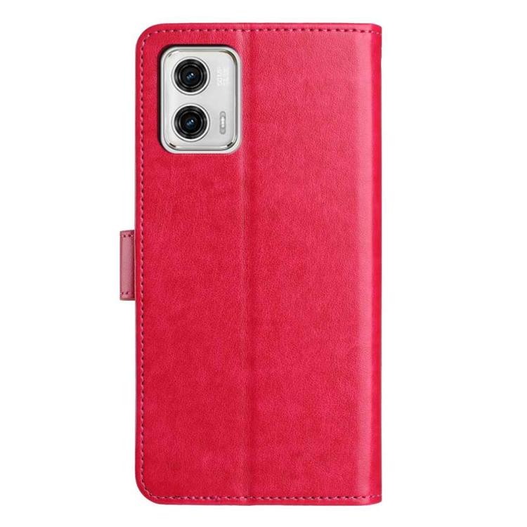 For Motorola Moto G73 Lambskin 8-card Slot Leather Phone Case