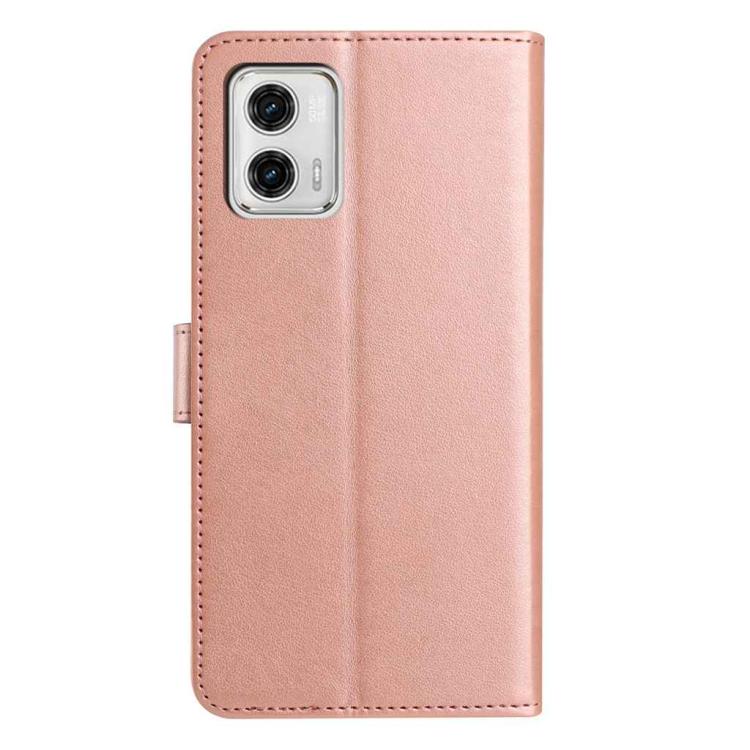 For Motorola Moto G73 Lambskin 8-card Slot Leather Phone Case